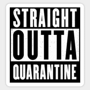 Straight Outta Quarantine Coronavirus Sticker